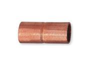 Coupling Rolled Tube Stop 1.25 In Copper