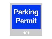 Parking Permits Windshield Blue PK 100