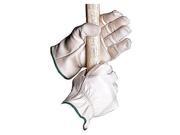 Leather Drivers Gloves M white PR
