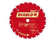 Freud Inc D0724X Diablo Carbide Tipped Circular Saw Blade 7 1 4 24T SAW BLADE