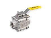 Ball Valve 3 PC Stainless Steel 1 2 In