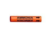Pipe Marker Ammonia Ong 2 1 2 to3 7 8 In