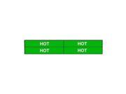 Pipe Marker Hot Green 3 4 to 2 3 8 In