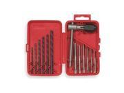 Tap and Drill Bit Set Electrician 13 Pcs