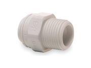Male Connector Tube OD 3 8 In Poly PK 10