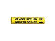 Pipe Markr Glycol Return Y 3 4to1 3 8 In