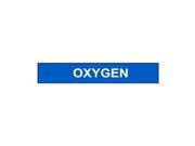 Pipe Marker Oxygen Blue 2 1 2 to7 7 8 In