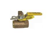 Ball Valve 1 4 In NPT BZ Pad Locking