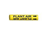 Pipe Marker Plant Air Y 1 1 2 to2 3 8 In
