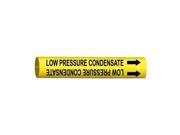Pipe Marker Low Pressure Condensate Yel