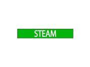 Pipe Marker Steam Green 8 In or Greater