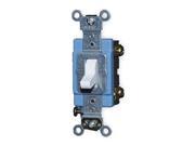 Wall Switch 1 Pole 15 A White Industrial