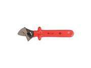 Insulated Adjustable Wrench 8 in. Red