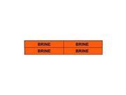 Pipe Marker Brine Orange 3 4 to 2 3 8 In