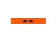 Pipe Marker Brine Orng 2 1 2 to 7 7 8 In
