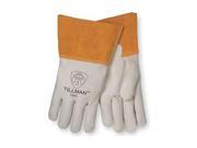 Tillman 1350 Unlined Top Grain Cowhide MIG Welding Gloves 4 Cuff Small