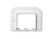 Flat Wall Escutcheon 3 7 8 In. L White