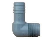 Poly Elbow 3 4Barb X 3 4Mpt GENOVA PRODUCTS INC Insert Fittings 352807