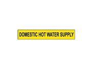 Pipe Marker Domestic Hot Water Supply Y