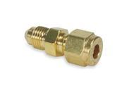 Flare Connector 37 Degree 1 4 In Brass