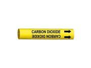 Pipe Marker Carbon Dioxide Y 10 to15 In