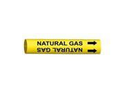 Pipe Marker Natural Gas Yel 8 to9 7 8 In