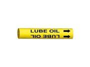 Pipe Marker Lube Oil Yellow 4 to 6 In