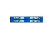 Pipe Marker Return Blue 3 4 to 2 3 8 In