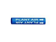 Pipe Marker Plant Air Bl 1 1 2to2 3 8 In