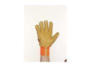 Leather Gloves Insulated Lime Green L PR