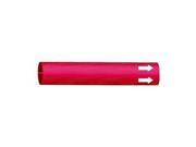 Pipe Marker Blank Red 4 to 6 In