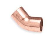 Elbow 45 Deg 1 In Wrot Copper