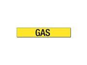 Pipe Marker Gas Yellow 8 In or Greater