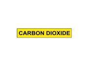 Pipe Marker Carbon Dioxide Y 8 In orGrtr