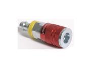 Coupler Industrial 1 4In Barb Body Red