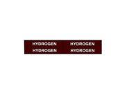 Pipe Marker Hydrogen Brown 3 4to2 3 8 In