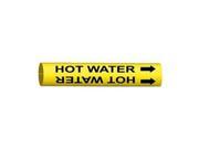 Pipe Marker Hot Water Yel 8 to 9 7 8 In