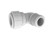 Male Fixed Elbow 1 2 CTS x 1 2 NPT White
