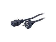 Power Cord C19 to Schuko CEE 7 8.2Ft 16A