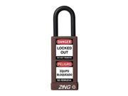 Lockout Padlock KA Brown 1 4In. Dia.