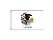 Illinois Flag 5x8 Ft Nylon