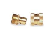 Quick Connector Set M F GHT Brass