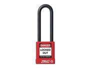 Lockout Padlock KD Red 1 4In Shackle Dia
