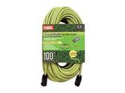 Extension Cord 100ft 12 3 15A SJOW Green
