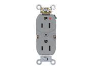 Iso.Grnd Receptacle IndGrade 5 15R Gray