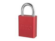 Lockout Padlock KA Red 1 4 In. PK3