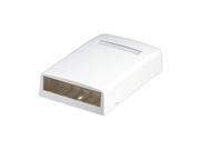 Surface Mount Box Mini Com 4 Port Ivory
