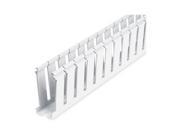 Wire Duct Wide Slot White Width 1.5 In