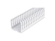 Wire Duct Narrow Slot White Width 2 In