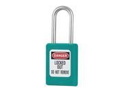 Lockout Padlock Keyed Different Teal 3 16In. Dia.